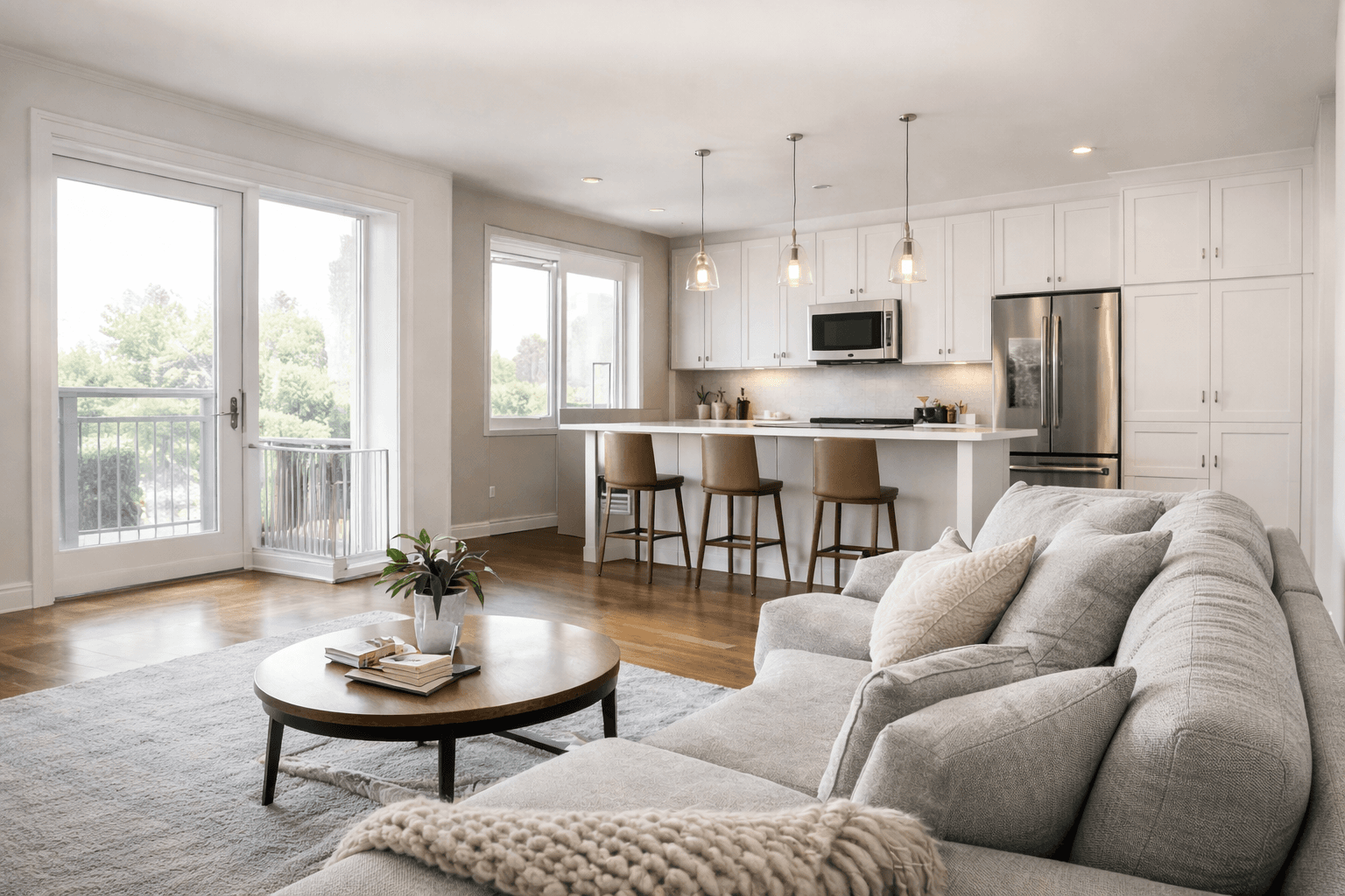 Beautifully cleaned modern living space